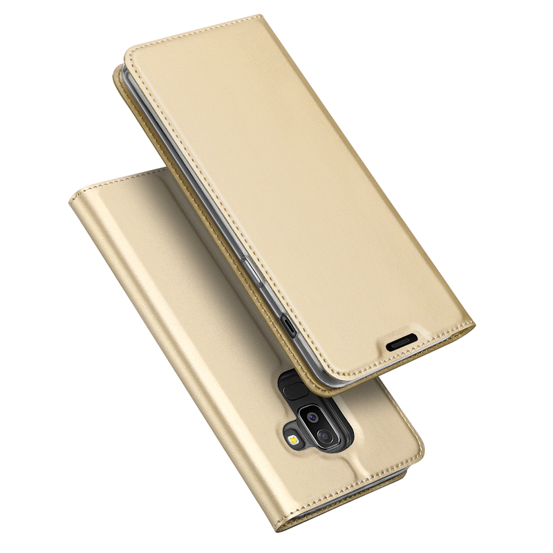 Husa Samsung Galaxy A6 Plus 2018 Dux Ducis Flip Stand Book - Auriu