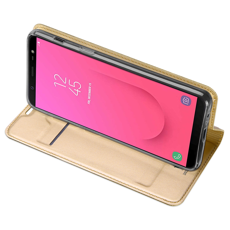 Husa Samsung Galaxy A6 Plus 2018 Dux Ducis Flip Stand Book - Auriu