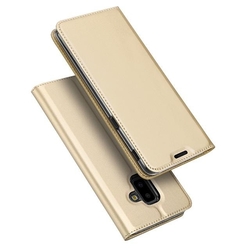 Husa Samsung Galaxy J6 Plus Dux Ducis Flip Stand Book - Auriu