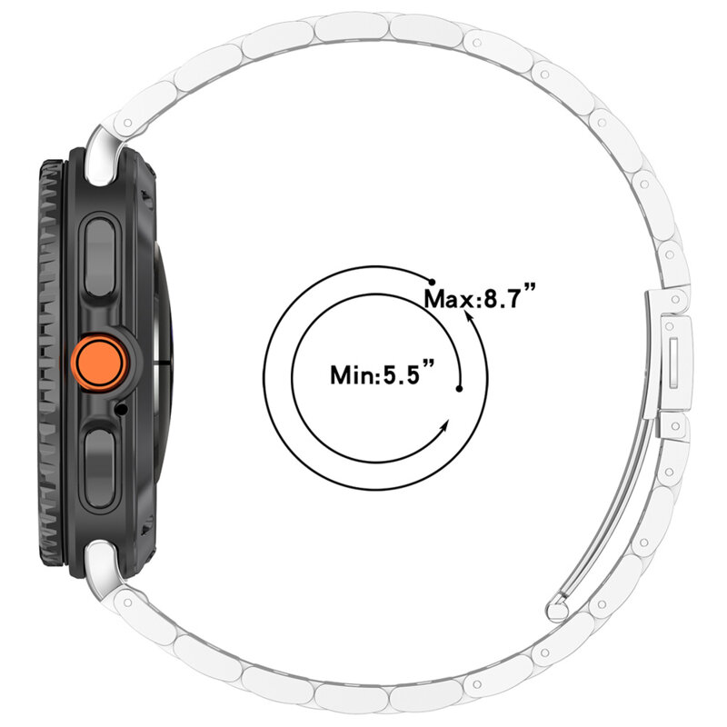 Curea Samsung Galaxy Watch9 44mm Techsuit, argintiu, W010