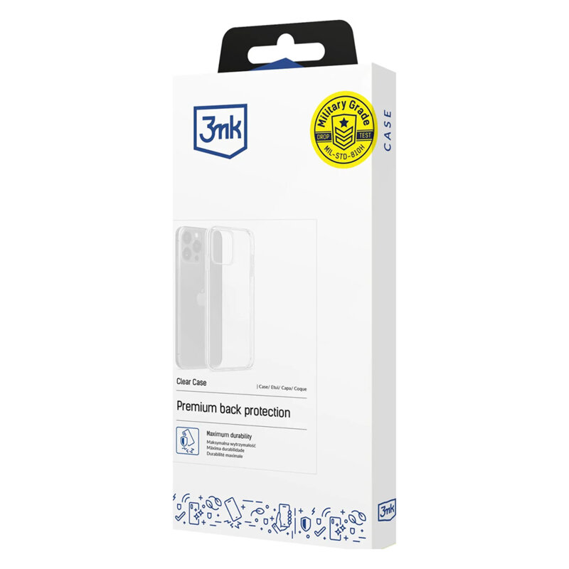 Husa iPhone 18 Pro 3mk Clear Case, transparenta