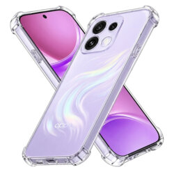 Husa Oppo Reno16 Techsuit Shockproof Clear Silicone, transparenta