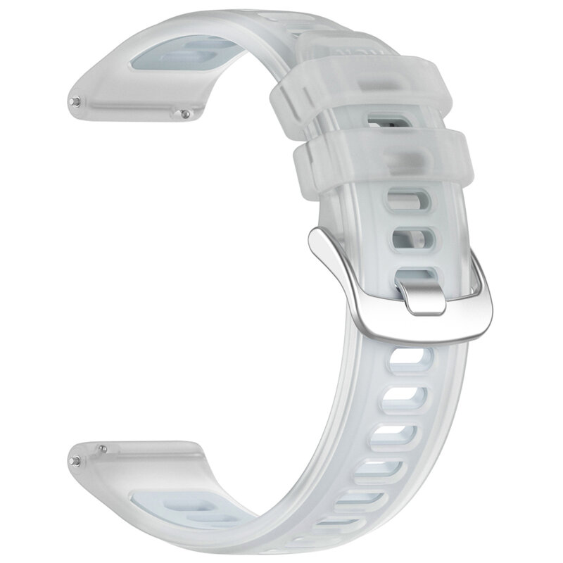 Curea Fossil Hybrid 22mm Techsuit, alb, W084