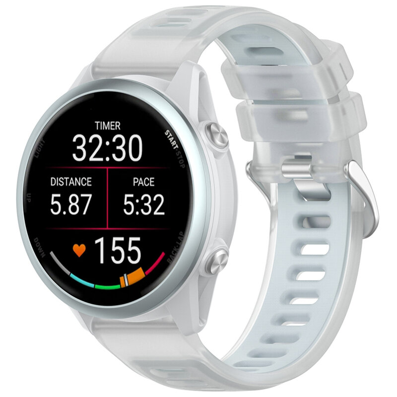 Curea Fossil Hybrid 22mm Techsuit, alb, W084