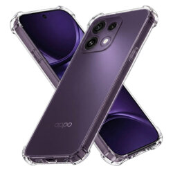 Husa Oppo Reno16 F Techsuit Shockproof Clear Silicone, transparenta