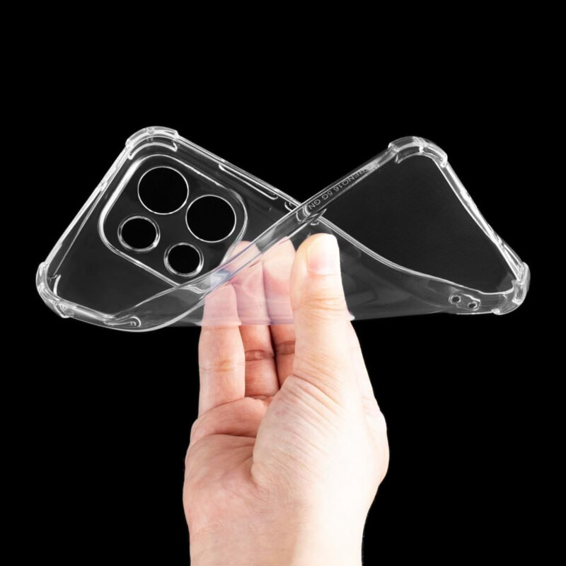 Husa Oppo Reno16 FS Techsuit Shockproof Clear Silicone, transparenta