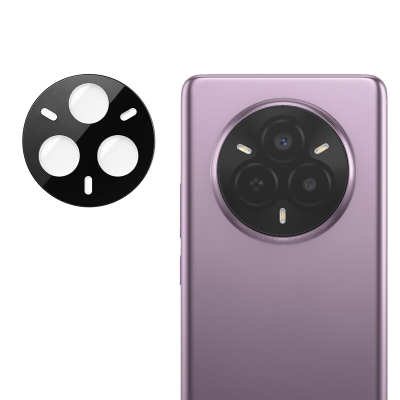 Folie camera Realme 14 Pro Techsuit Full Glass, negru
