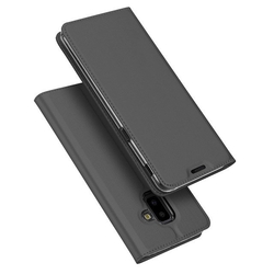 Husa Samsung Galaxy J6 Plus Dux Ducis Flip Stand Book - Gri