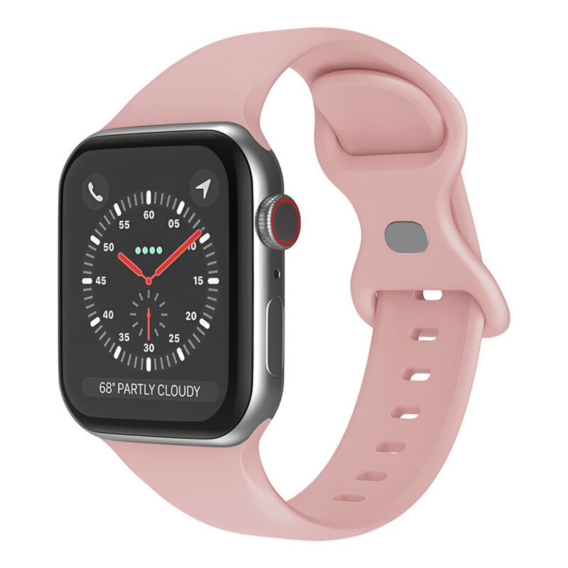 Curea Apple Watch 9 45mm Techsuit, roz, W031