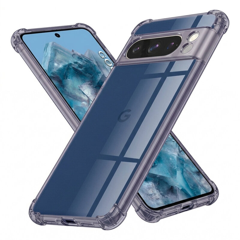 Husa Google Pixel 8 Pro Techsuit Shockproof Clear Silicone, fumuriu