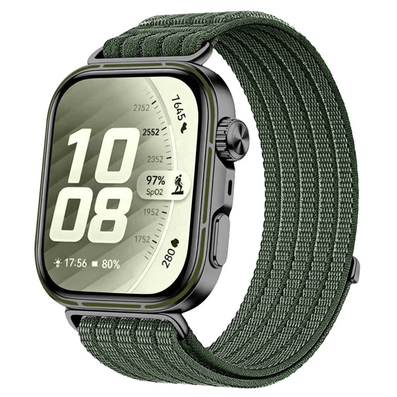 Curea Huawei Watch Fit 5 Techsuit, verde inchis, W085