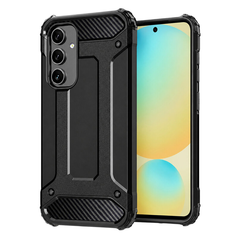 Husa Samsung Galaxy S24 FE Techsuit Hybrid Armor, negru
