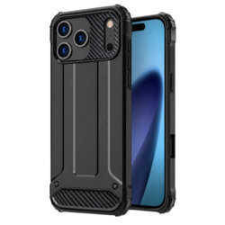 Husa iPhone 17 Pro Techsuit Hybrid Armor, negru