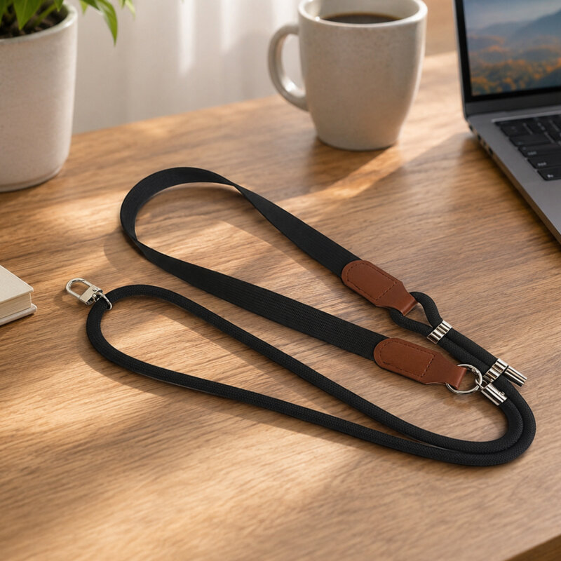 Snur, lanyard pentru telefon Techsuit UrbanLoop TLN3B, negru