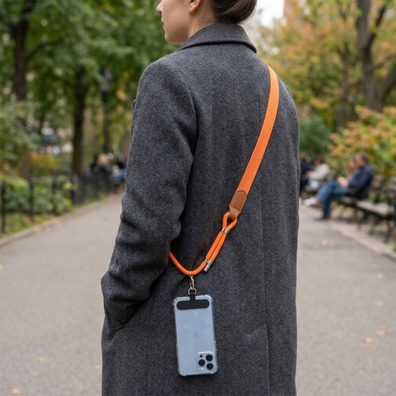 Snur, lanyard pentru telefon Techsuit UrbanLoop TLN3B, negru