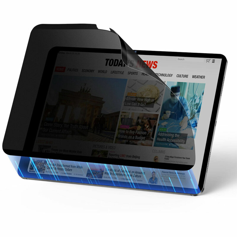 Folie iPad Air 11 (2025) ESR Paper-Feel Magnetic, negru