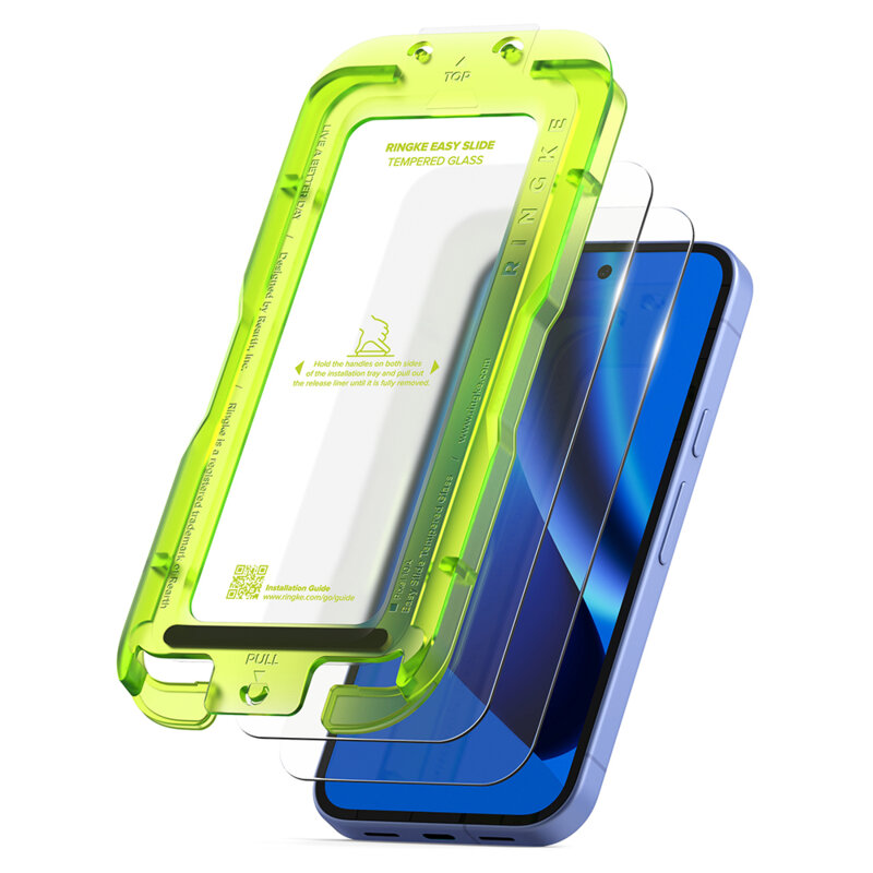 [Pachet 2x] Folie sticla Google Pixel 10a Ringke Easy Slide Tempered Glass, transparenta