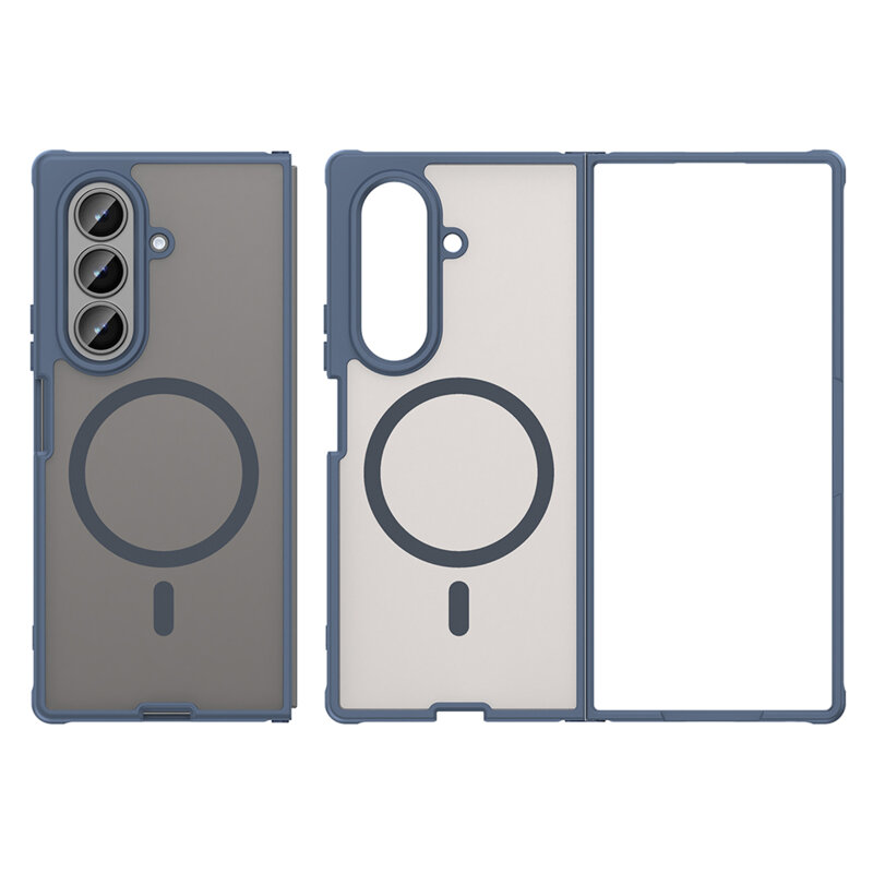 Husa Samsung Galaxy Z Fold8 Ultra Techsuit HaloFrost II MagSafe, bleumarin