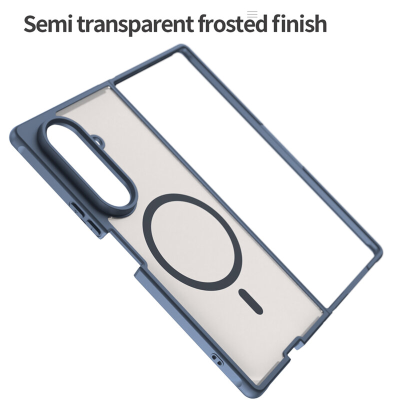 Husa Samsung Galaxy Z Fold8 Ultra Techsuit HaloFrost II MagSafe, bleumarin