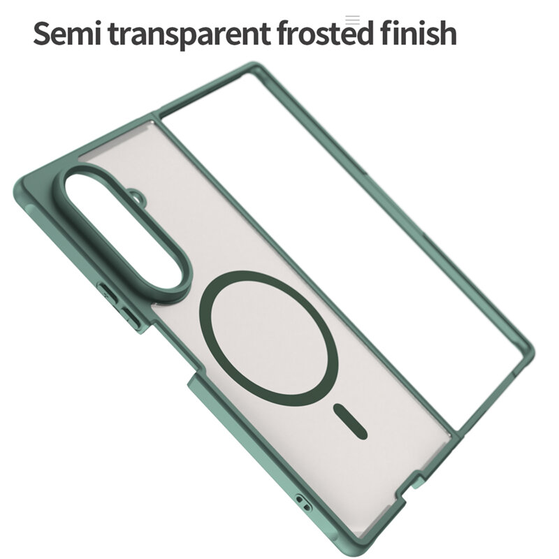 Husa Samsung Galaxy Z Fold8 Ultra Techsuit HaloFrost II MagSafe, verde