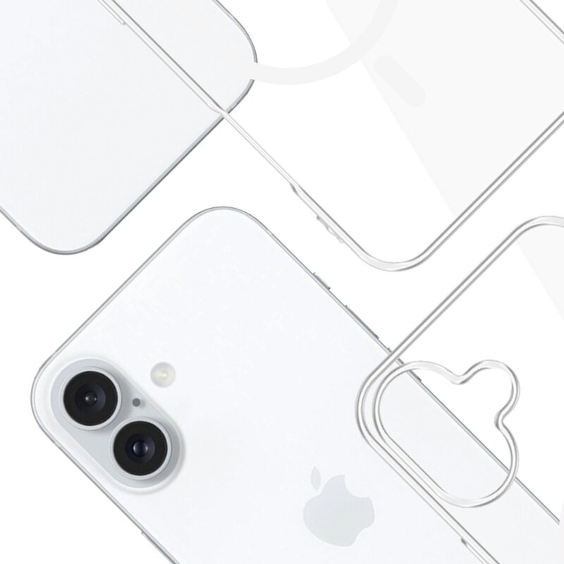 Husa iPhone 16 3mk Clear MagCase, transparenta