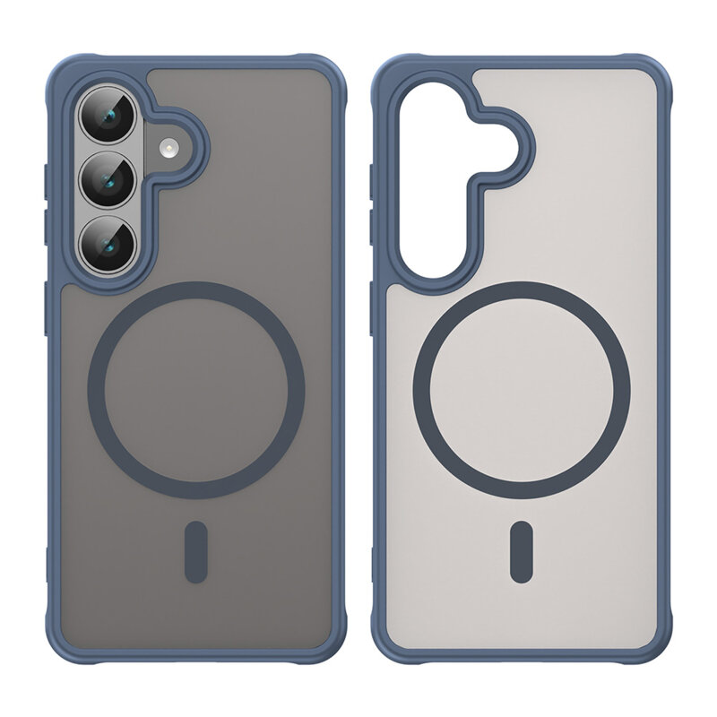Husa Samsung Galaxy S26 FE Techsuit HaloFrost II MagSafe, bleumarin