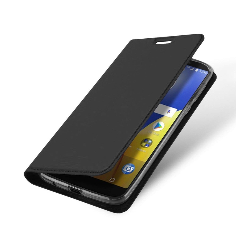 Husa Motorola Moto G6 Play Dux Ducis Flip Stand Book - Gri