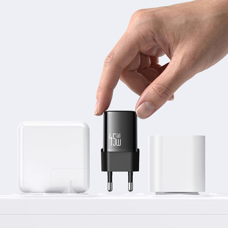 Incarcator Type-C 45W cu cablu USB-C Mcdodo, negru, CH-4433