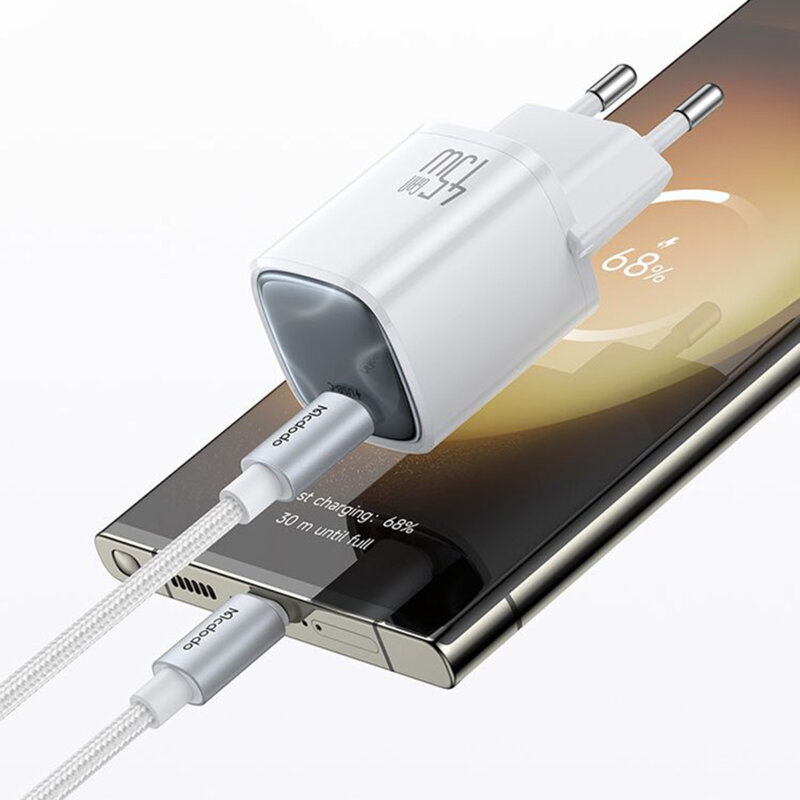 Incarcator Type-C 45W cu cablu USB-C Mcdodo, alb, CH-4432