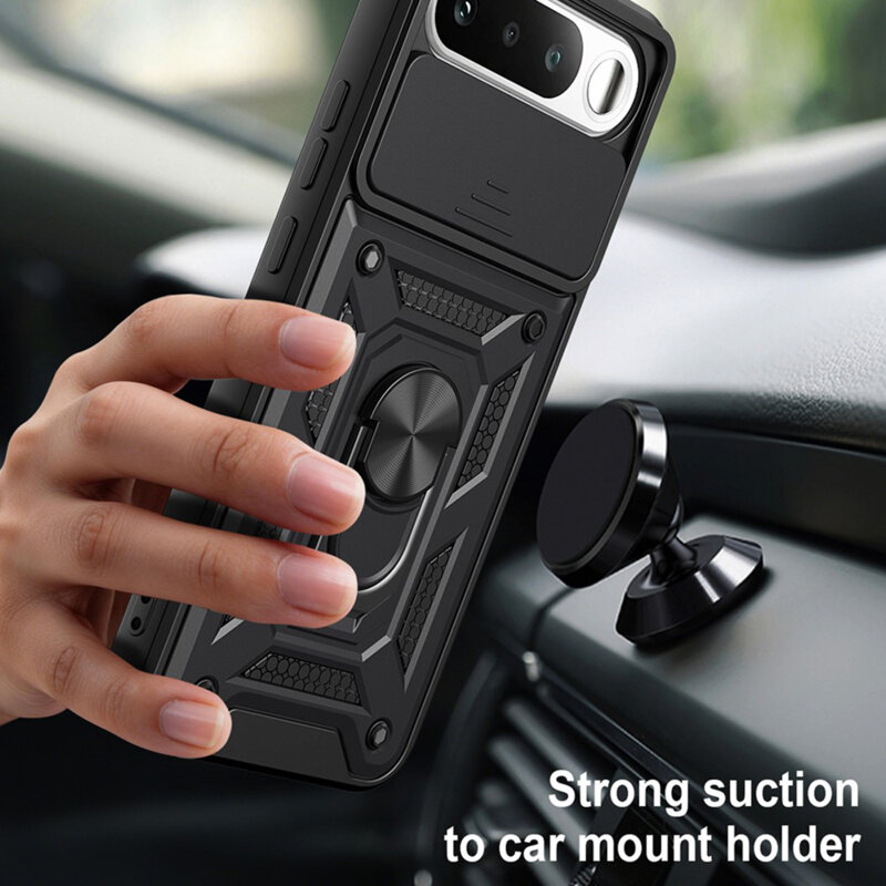 Husa Realme 16 5G protectie camera Techsuit CamShield Series, negru