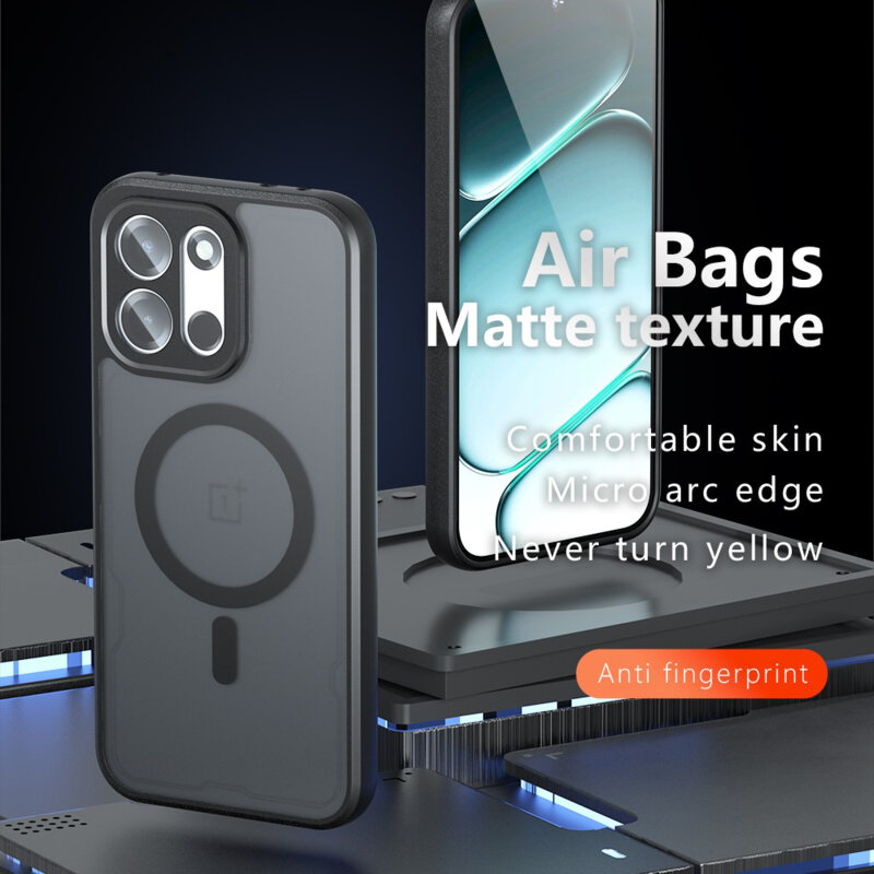 Husa OnePlus Nord 6 Techsuit PureFrost MagSafe, negru frost