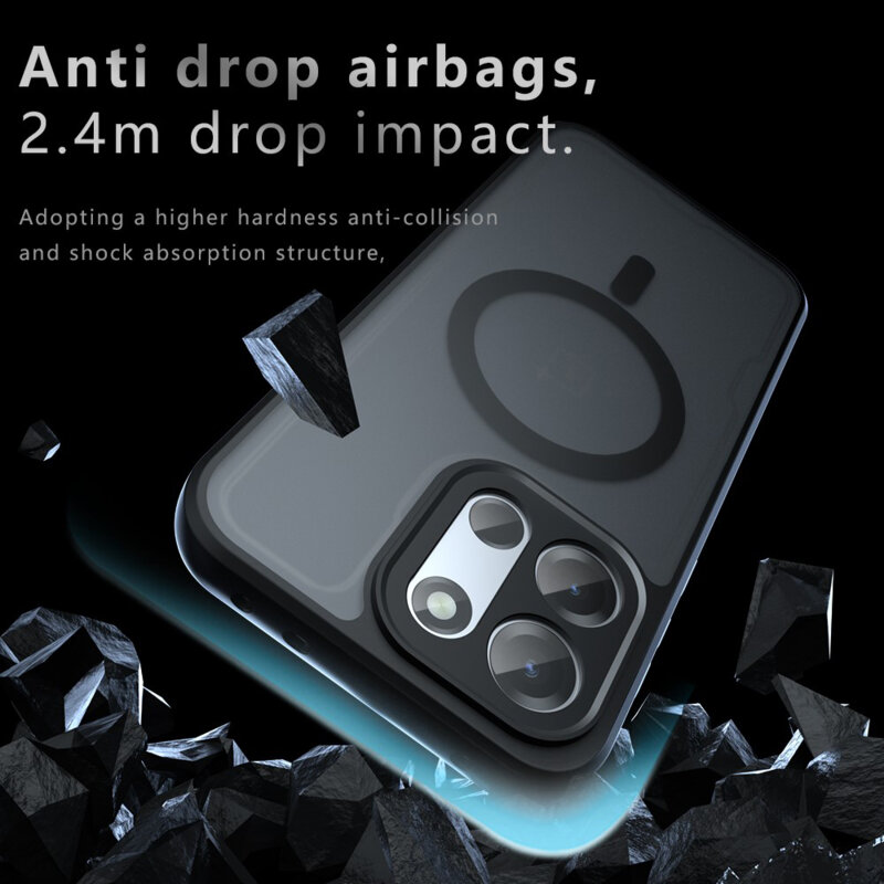 Husa OnePlus Nord 6 Techsuit PureFrost MagSafe, negru frost