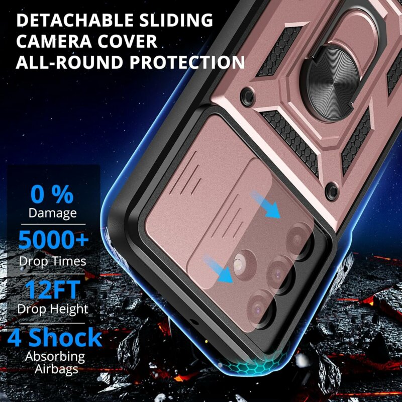 Husa Samsung Galaxy A17 5G protectie camera Techsuit CamShield Series, roz