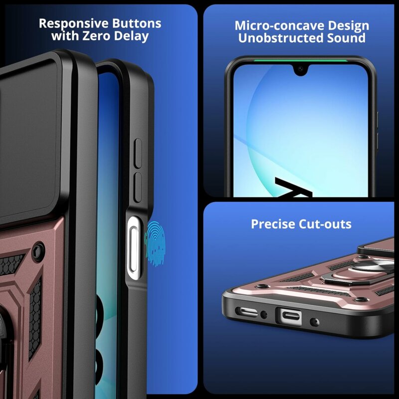 Husa Samsung Galaxy A17 4G protectie camera Techsuit CamShield Series, roz