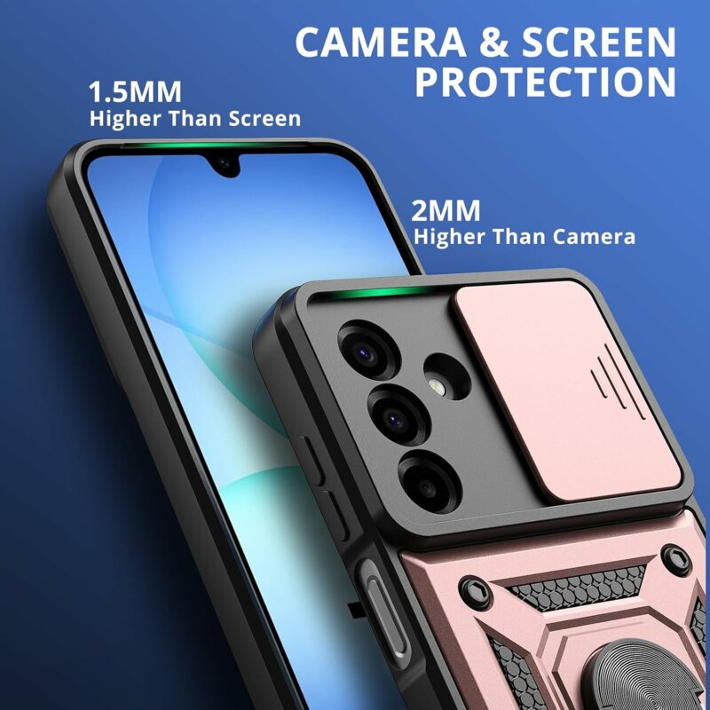 Husa Samsung Galaxy A17 4G protectie camera Techsuit CamShield Series, roz