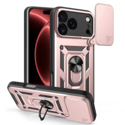 Husa iPhone 18 Pro protectie camera Techsuit CamShield Series, roz