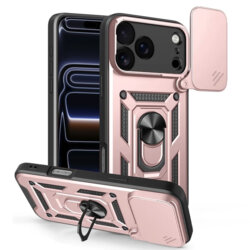 Husa iPhone 17 Pro protectie camera Techsuit CamShield Series, roz
