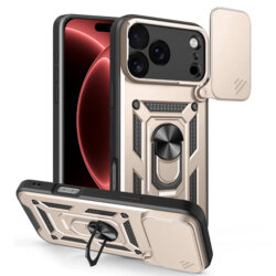 Husa iPhone 18 Pro Max protectie camera Techsuit CamShield Series, auriu