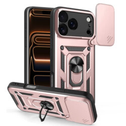 Husa iPhone 17 Pro Max protectie camera Techsuit CamShield Series, roz