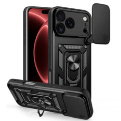 Husa iPhone 18 Pro Max protectie camera Techsuit CamShield Series, negru