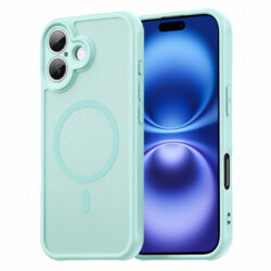 Husa iPhone 16 Techsuit HaloFrost II MagSafe, verde menta