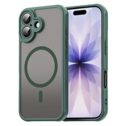 Husa iPhone 17 Techsuit HaloFrost II MagSafe, verde