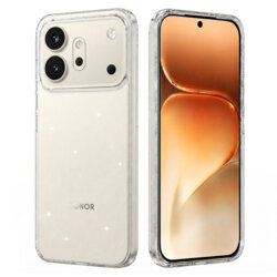 Husa sclipici Honor 600 Pro Techsuit SparkleSkin, transparenta