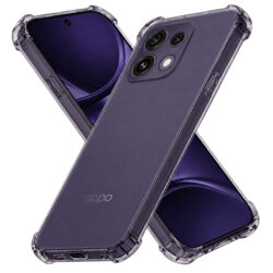 Husa Oppo Reno16 F Techsuit Shockproof Clear Silicone, fumuriu