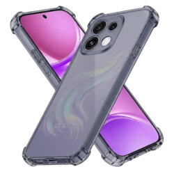 Husa Oppo Reno16 Techsuit Shockproof Clear Silicone, fumuriu