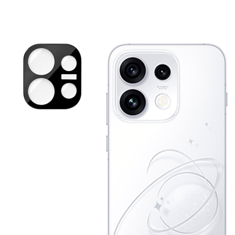 Folie camera Oppo Reno16 Pro Techsuit Full Glass, negru