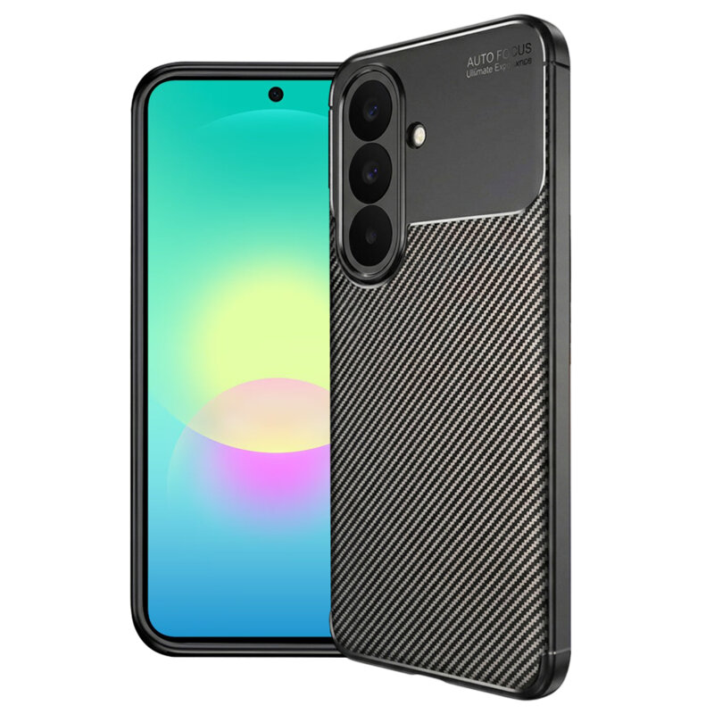 Husa Samsung Galaxy A27 5G Techsuit CarbonFiber, negru
