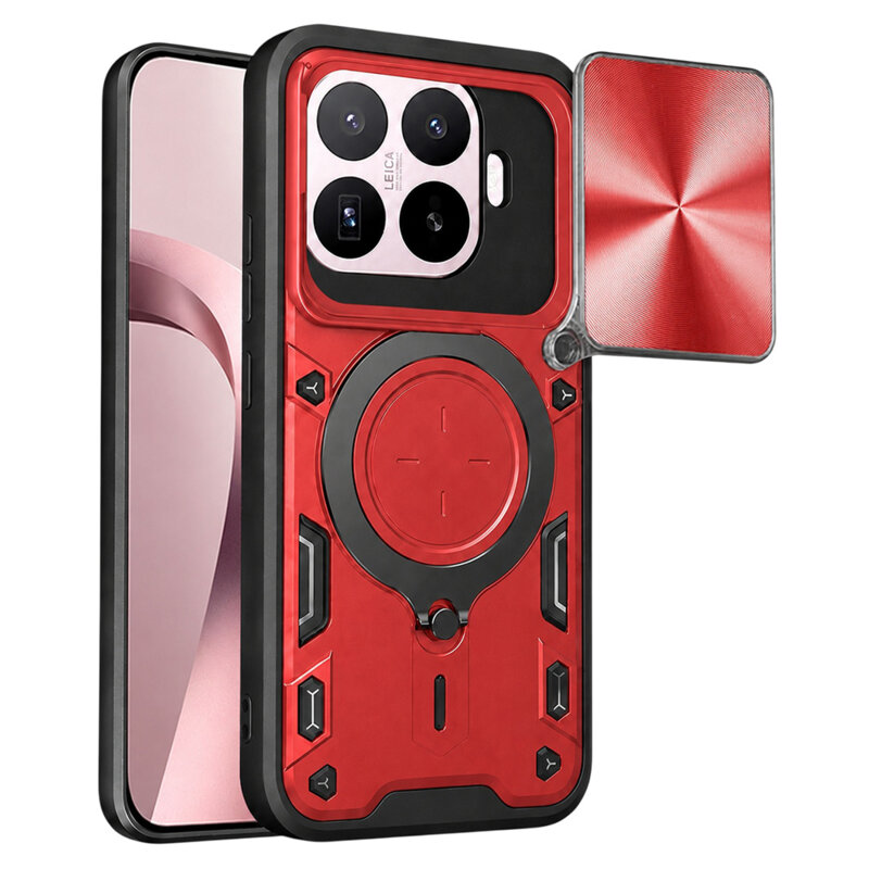 Husa Xiaomi 17T Techsuit CamGuard Pro, rosu