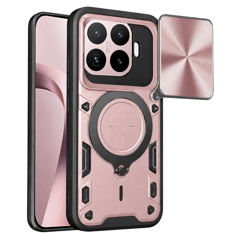 Husa Xiaomi 17T Techsuit CamGuard Pro, roz auriu