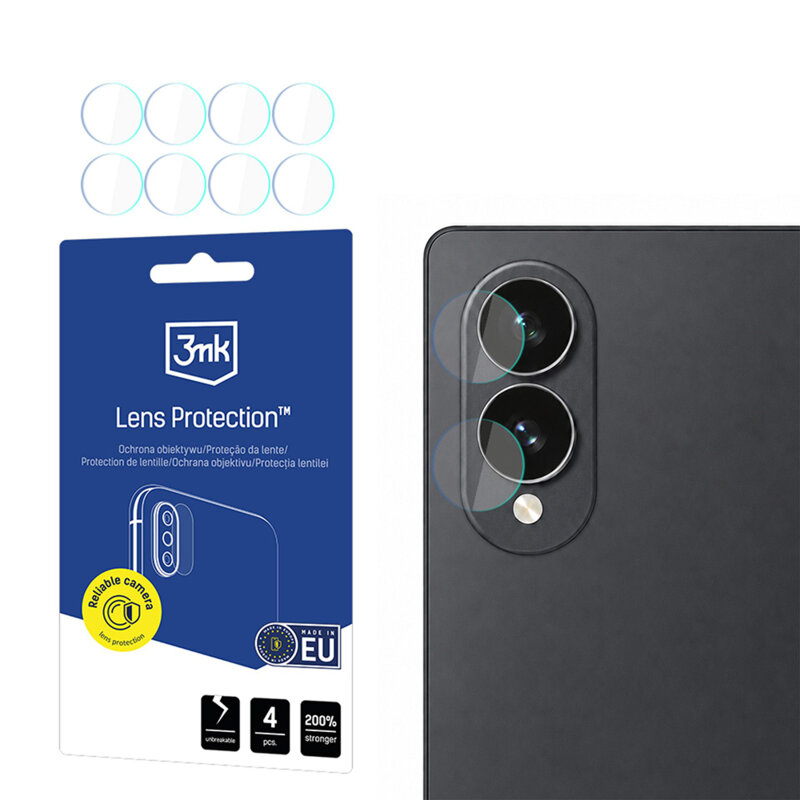 [Pachet 4x] Folie Samsung Galaxy Z Fold8 3mk Lens Protection, transparenta